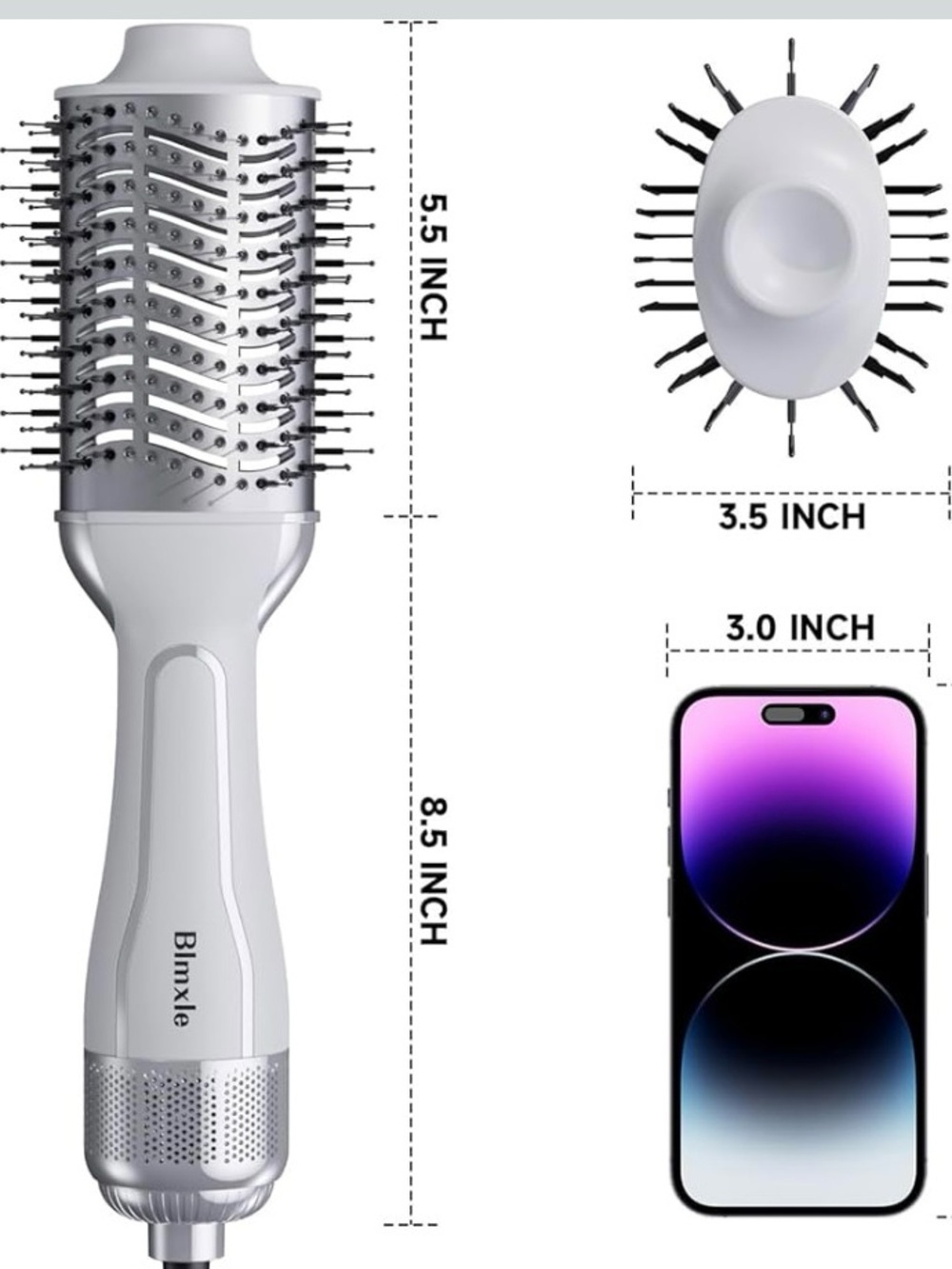 Styling Blow Dryer Brush, Hair Volume Powder, Goody Headwrap and Comb Set - Picture 12 of 16